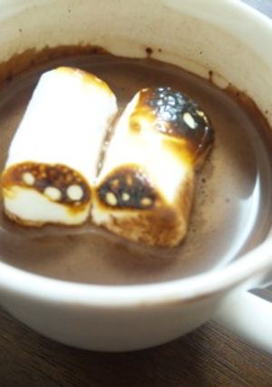 便秘解消☆焼マシュマロのふわふわココア-レシピのメイン写真