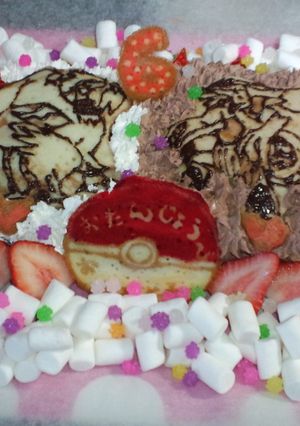 お誕生日デコケーキ-レシピのメイン写真