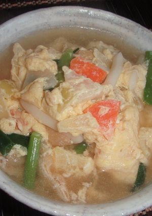 野菜も食べれる♪卵とじのおうどん-レシピのメイン写真