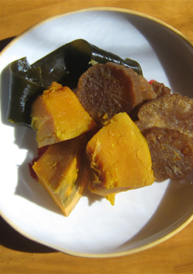 凍み大根＆かぼちゃ＆昆布の煮物-レシピのメイン写真