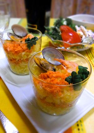 鮭のカップパエリア!! 炊飯器で簡単♪-レシピのメイン写真