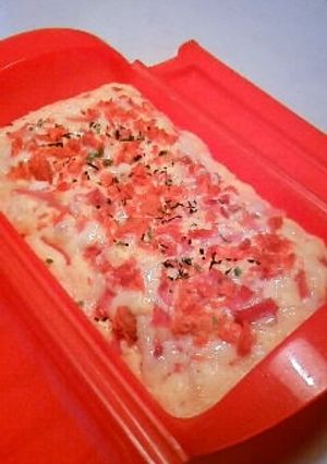 ＨМで作る焼きさけ入りルクエのパン-レシピのメイン写真