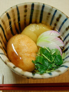 うどんスープで！揚げもちのお雑煮-レシピのメイン写真