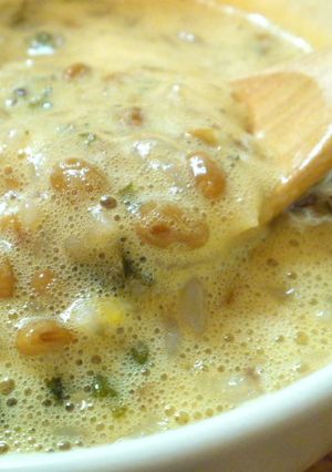 大葉にんにく醤油でふわふわ卵かけごはん-レシピのメイン写真