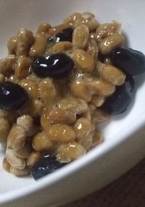 蒸し黒豆入り納豆-レシピのメイン写真