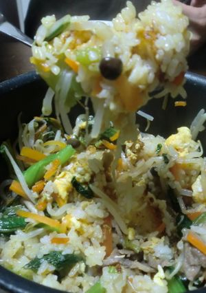 フライパン焼きビビンバ!!-レシピのメイン写真