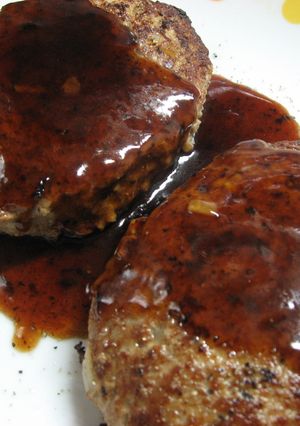 余ったポテトサラダで簡単ハンバーグ-レシピのメイン写真