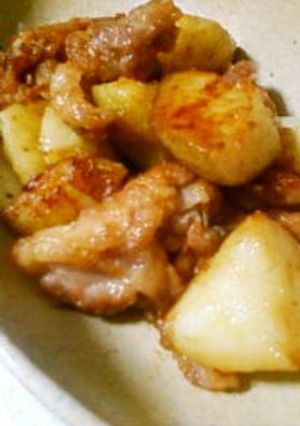 新じゃが☆春一番☆と豚肉のバター醤油炒め-レシピのメイン写真