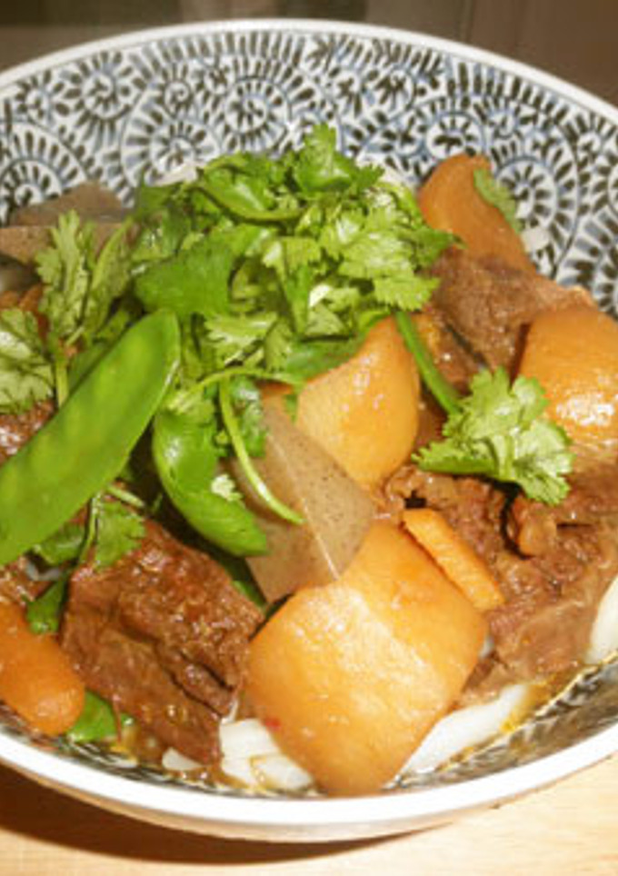飲茶風～牛筋やばら肉と大根の中華風煮込み-レシピのメイン写真