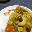 うどんスープと米粉で 和風チキンカレー