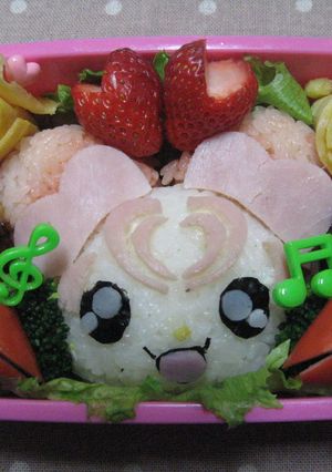 スイートプリキュア♪ハミィのキャラ弁-レシピのメイン写真