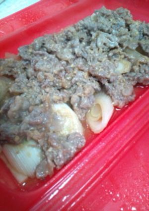 ルクエで簡単大根と牛肉味噌煮☆-レシピのメイン写真