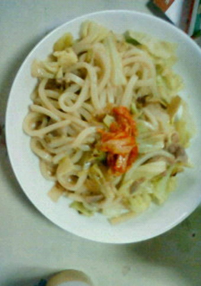 豚丼の具で簡単焼きうどん-レシピのメイン写真