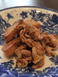 長芋と豚肉のオイスターソース炒め-レシピのメイン写真