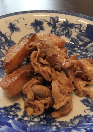 長芋と豚肉のオイスターソース炒め-レシピのメイン写真