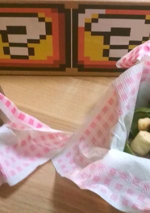 |・）ﾉｼ　□⌒☆　ハテナボックス×２-レシピのメイン写真
