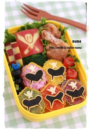 キャラ弁☆海賊戦隊ゴーカイジャー５人衆♪-レシピのメイン写真