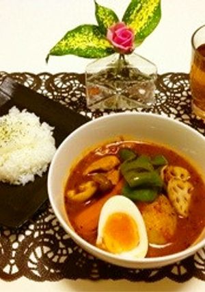 活力鍋deチキンと野菜のスープカレー-レシピのメイン写真