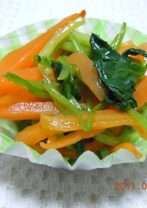 にんじんとみつばの和え物-レシピのメイン写真