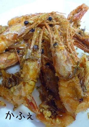 簡単　甘エビのサクッとあらびきガーリック-レシピのメイン写真