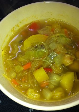 野菜一杯スパイシー春雨スープ-レシピのメイン写真