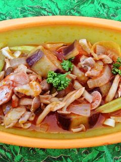 シリコンスチーマーで鶏肉と野菜のトマト煮-レシピのメイン写真