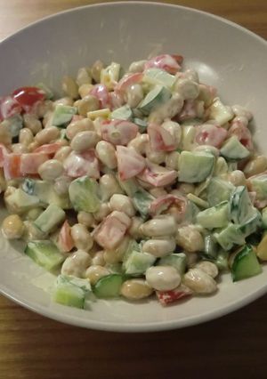 簡単。あえるだけ大豆サラダ-レシピのメイン写真