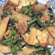 うどと厚揚げの炒め物