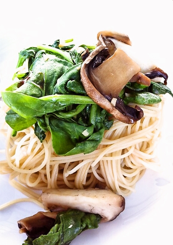 簡単！定番！きのことほうれん草のパスタ！-レシピのメイン写真