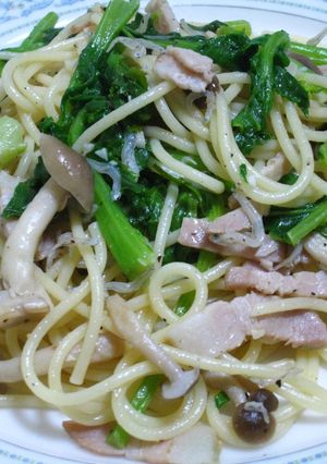 博多な花とちりめんじゃこのパスタ-レシピのメイン写真
