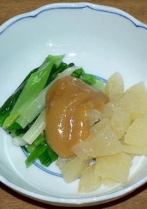 数の子と九条ネギの酢味噌掛け-レシピのメイン写真
