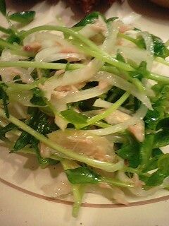 豆苗と玉ねぎのツナサラダ-レシピのメイン写真