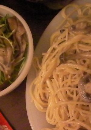 キノコ尽くし①、キノコのパスタ。-レシピのメイン写真