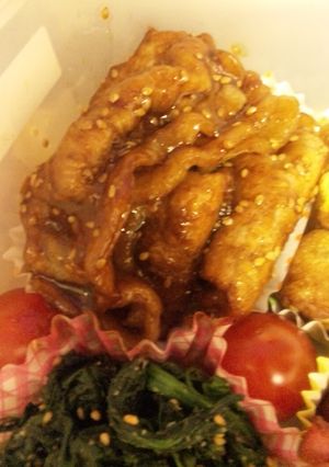 ぉ弁当や夕飯に最高☆豚ロースの生姜焼き-レシピのメイン写真