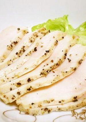 *レンジde塩鶏のペッパー鶏ハム*-レシピのメイン写真