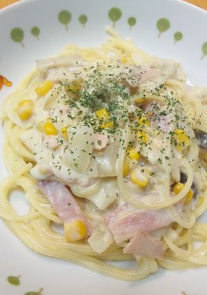 豆腐入り☆豆乳ときのこのクリームパスタ-レシピのメイン写真
