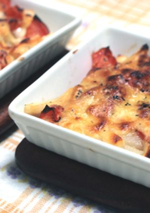 簡単♪細切りポテトとトマトのグラタン-レシピのメイン写真