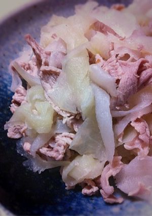 超簡単ヘルシー★大根と豚肉の冷しゃぶ風-レシピのメイン写真