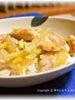 ささみとセロリで変わり親子丼-レシピのメイン写真