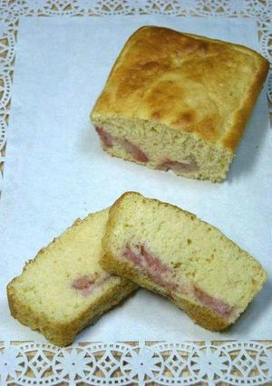 ノンオイル！ヘルシーな苺ミルクケーキ♪-レシピのメイン写真