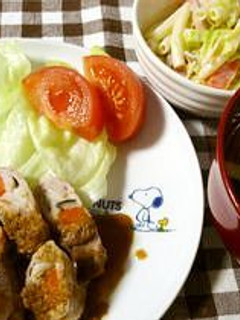 ごまだれが美味しい♪豚肉の野菜巻き-レシピのメイン写真