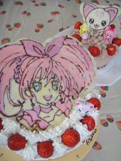 スイートプリキュア♡デコレーションケーキ-レシピのメイン写真