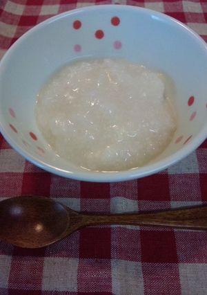【離乳食中期から】パサつき無し！ささ身粥-レシピのメイン写真