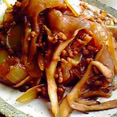 รูปของ 挽肉舞茸玉ねぎの甘辛←そのまんま(笑)