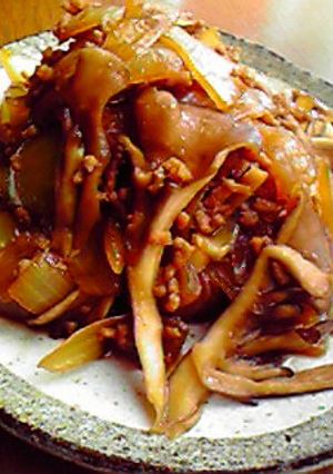 挽肉舞茸玉ねぎの甘辛←そのまんま(笑)-レシピのメイン写真
