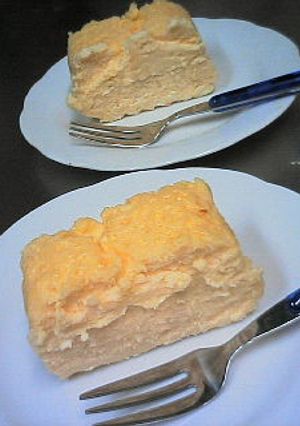 バニラアイスで♪しっとり濃厚チーズケーキ-レシピのメイン写真