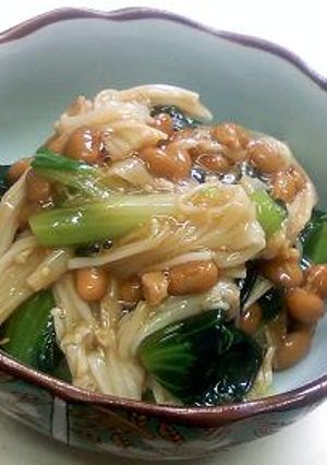 えのきな花の納豆辛ポン和え-レシピのメイン写真