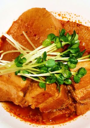 ジュワ～っと　韓国豚バラ肉大根-レシピのメイン写真