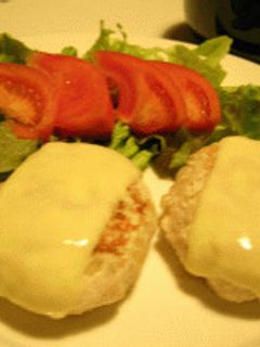 ふんわり♪チーズ豆腐ハンバーグ!-レシピのメイン写真