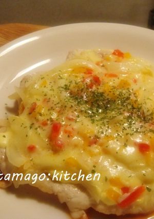 鶏むね肉でピザさん☆-レシピのメイン写真